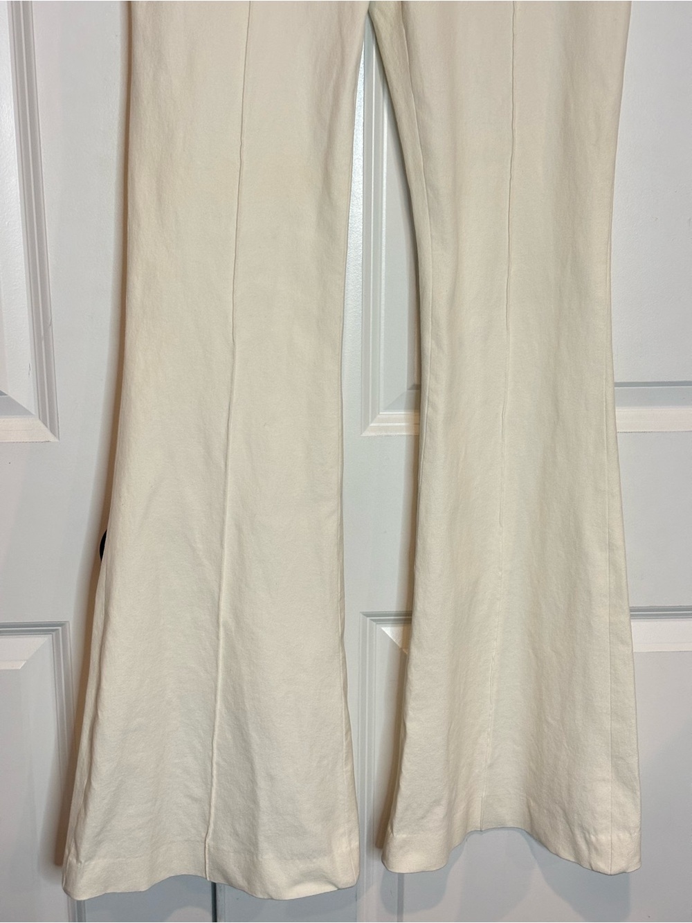 Veronica Beard Cream High-Waist Flare Pants - Picture 6 of 15